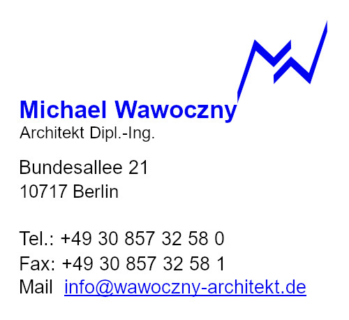 Impressum: Michael Wawoczny - Bundesallee 21 10717 Berlin